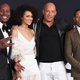 Tyrese Gibson, Nathalie Emmanuel, Vin Diesel, and Ludacris